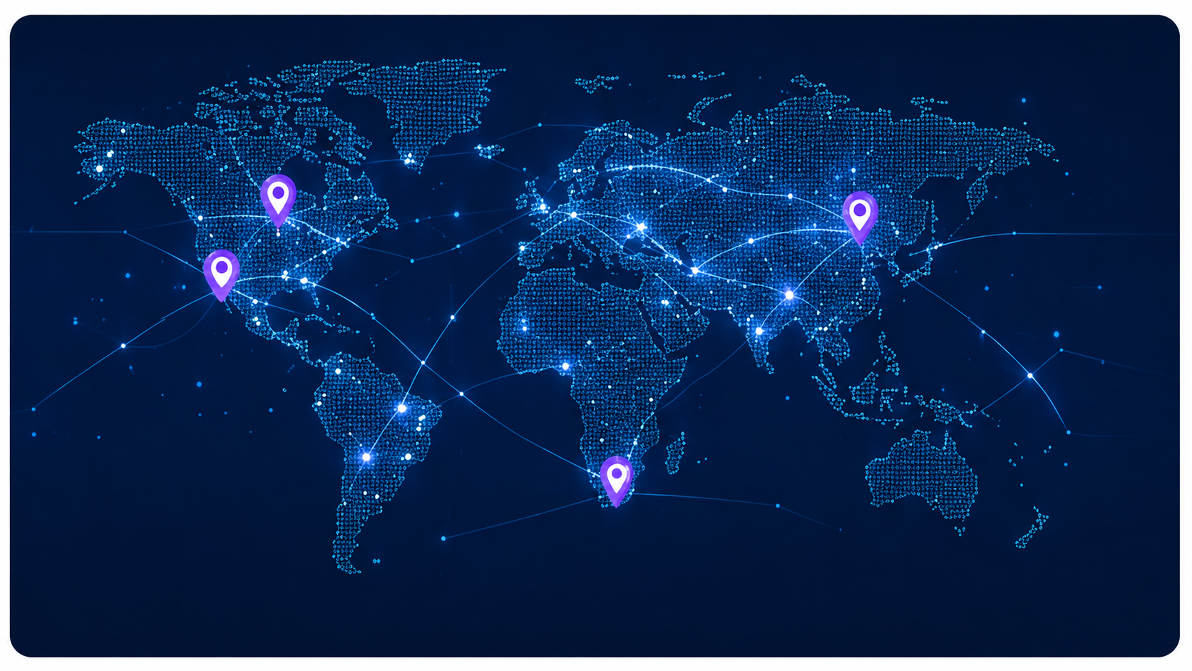 KB7 CARE global network map